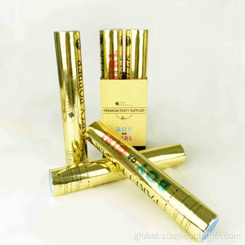 Party Poppers Confetti Cannon Gender Reveal New Design Premium Gold Handheld Gender Factory